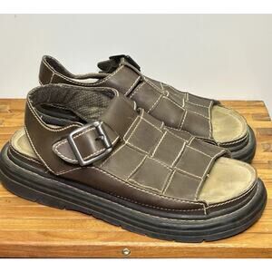 Faded Glory Chunky Fisherman Sandal Mens 10 Brown Gladiator Vtg Y2K 90s Platform